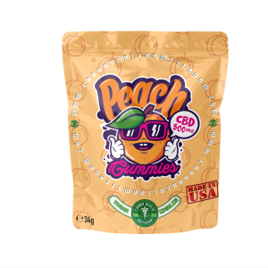 VEGAN CBD GUMMIES PEACH 500 mg CBD